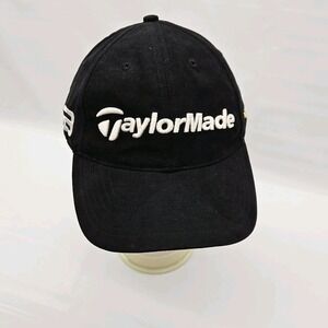 TaylorMade Hat Strapback Golf Cap Mens Black Burner TMAX Gear Lightweight